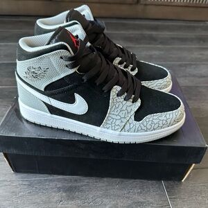 Jordan Black and Gray Sneakers